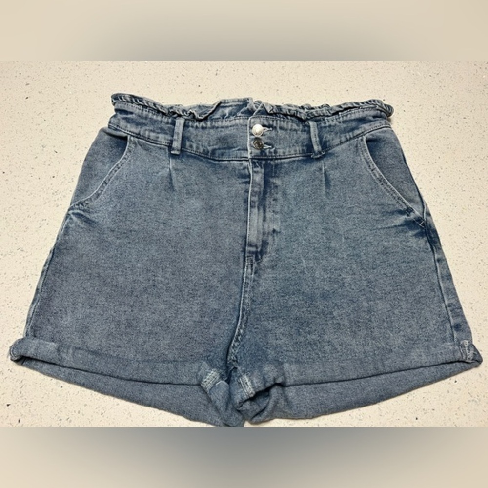 Wild Fable Paperbag Denim High Rise‎  Jean Shorts Women Large